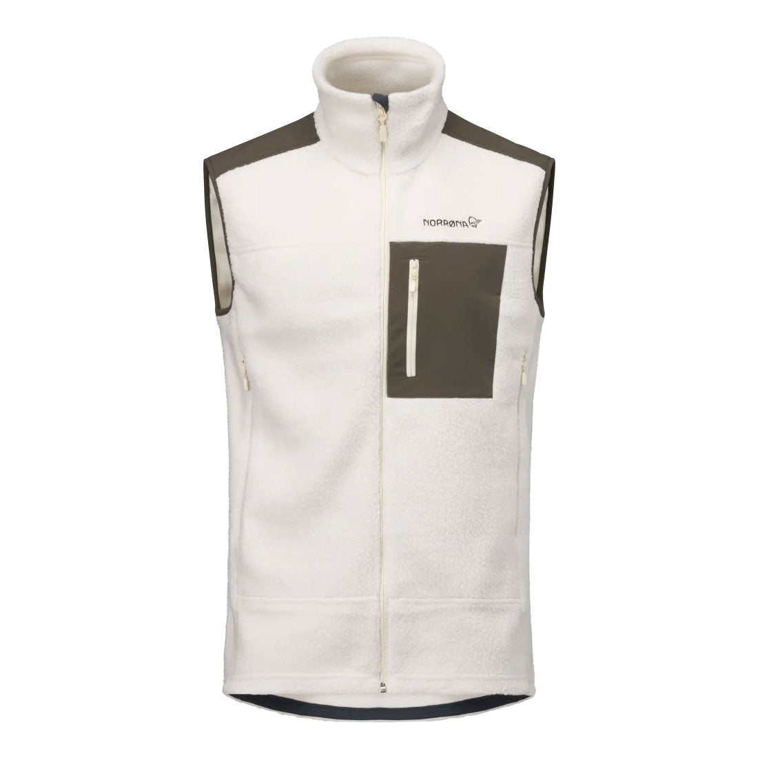 Trollveggen Warm3 Vest Mens - Whisper White