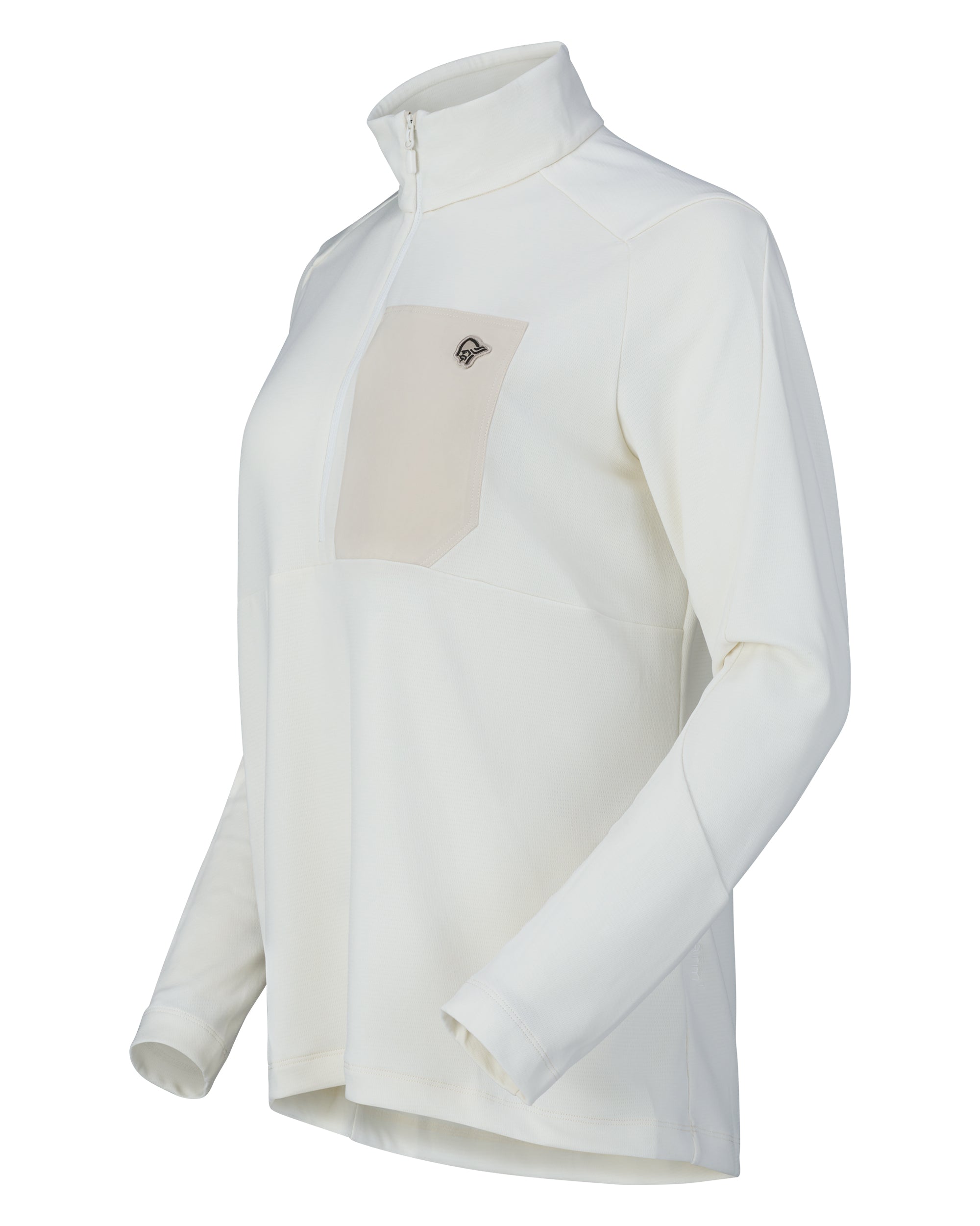 Femund Warm1 Zip Neck Womens - Snow White