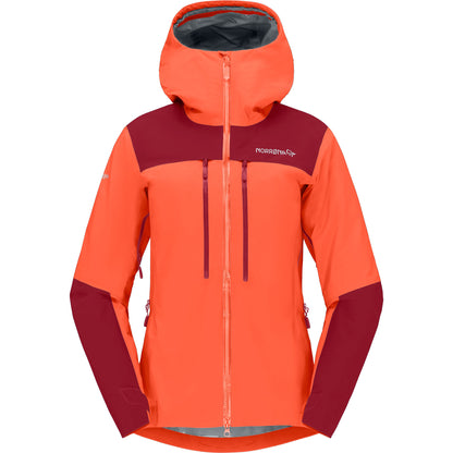 Trollveggen Gore-Tex Pro Light Jacket Womens - Orange Alert