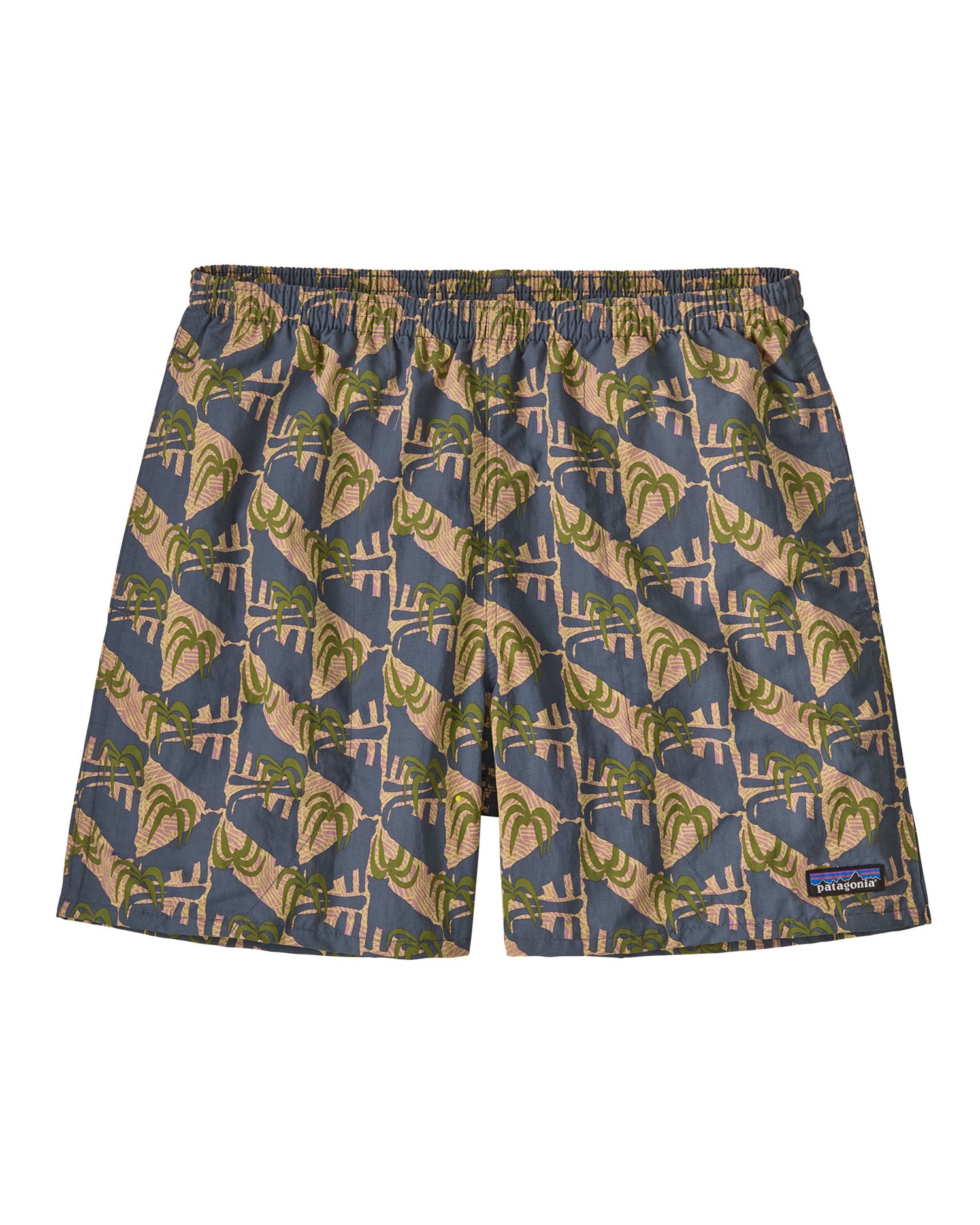Baggies Shorts 5 Inch Mens - Jaguar Geo: Dolomite Blue