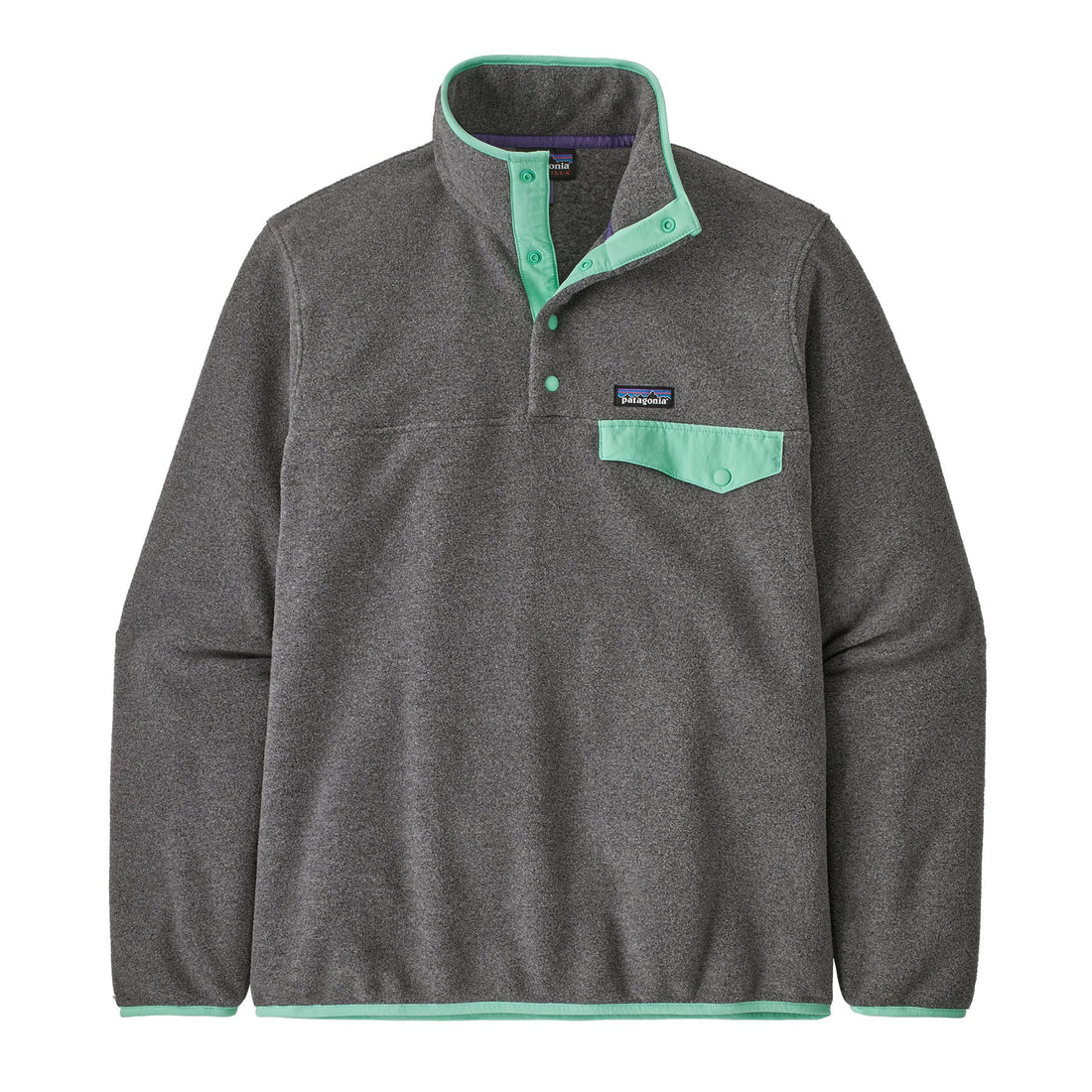 Lightweight Synchilla Snap-T Pullover - Nickel W/Early Teal