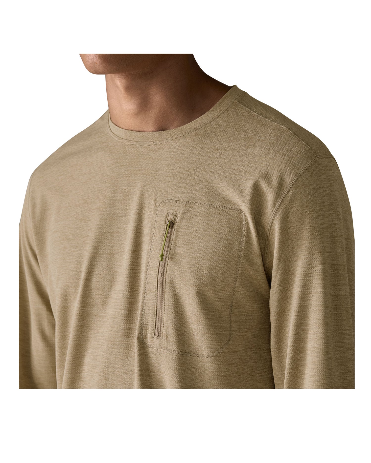 Long Sleeve Capilene Cool Sun Shirt Mens - Seabird Grey/Light Seabird Grey X-Dye