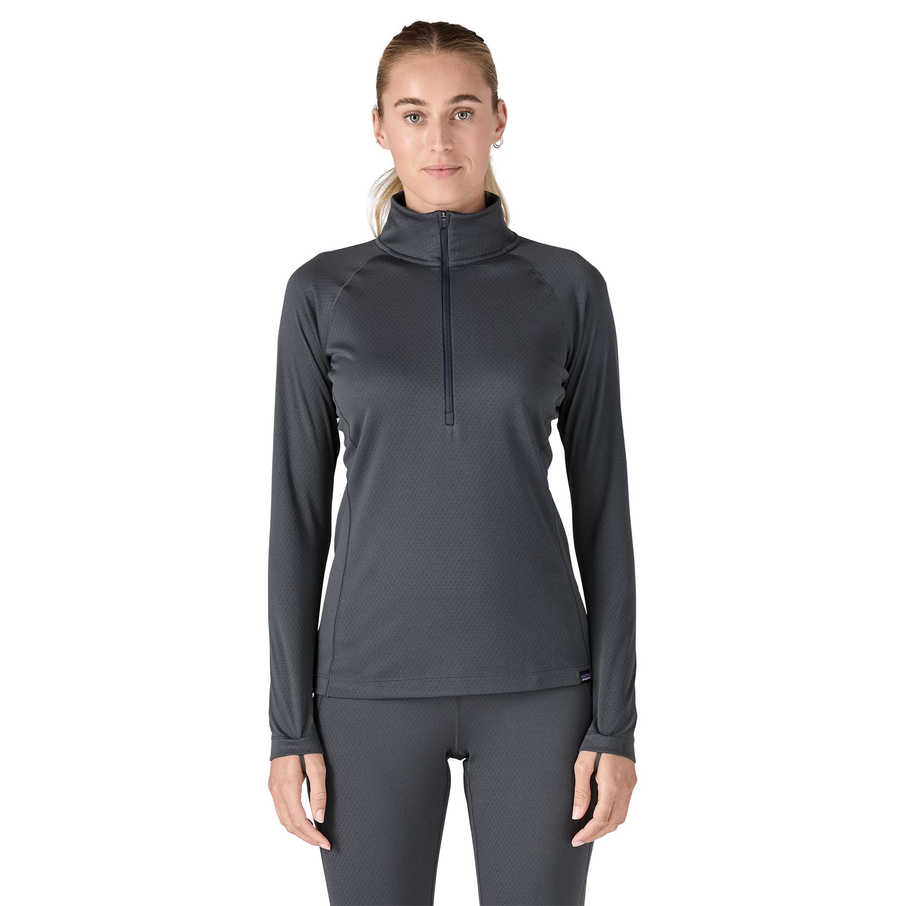 Capilene Midweight Zip Neck Womens - Smolder Blue