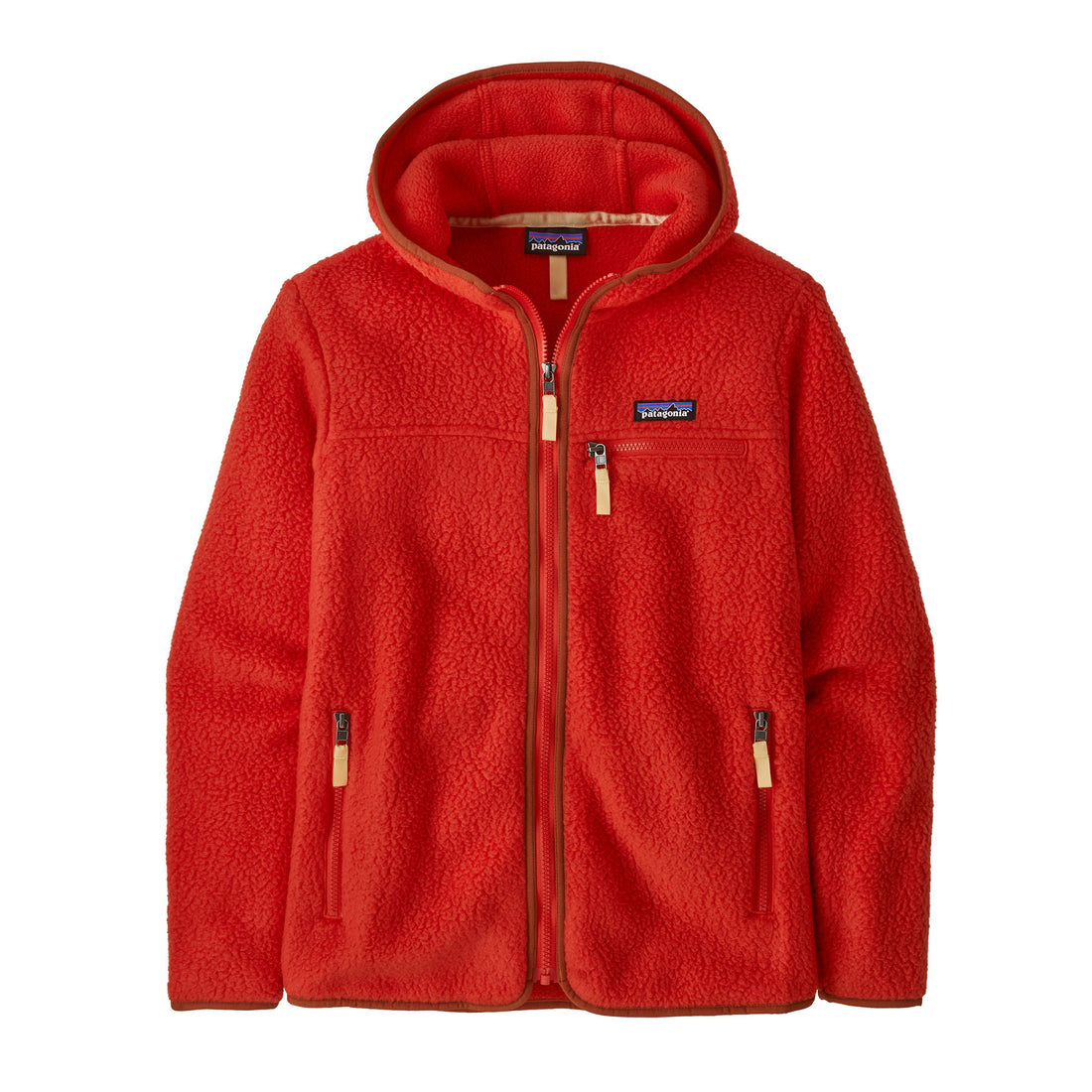 Retro Pile Hoody Womens - Madder Red