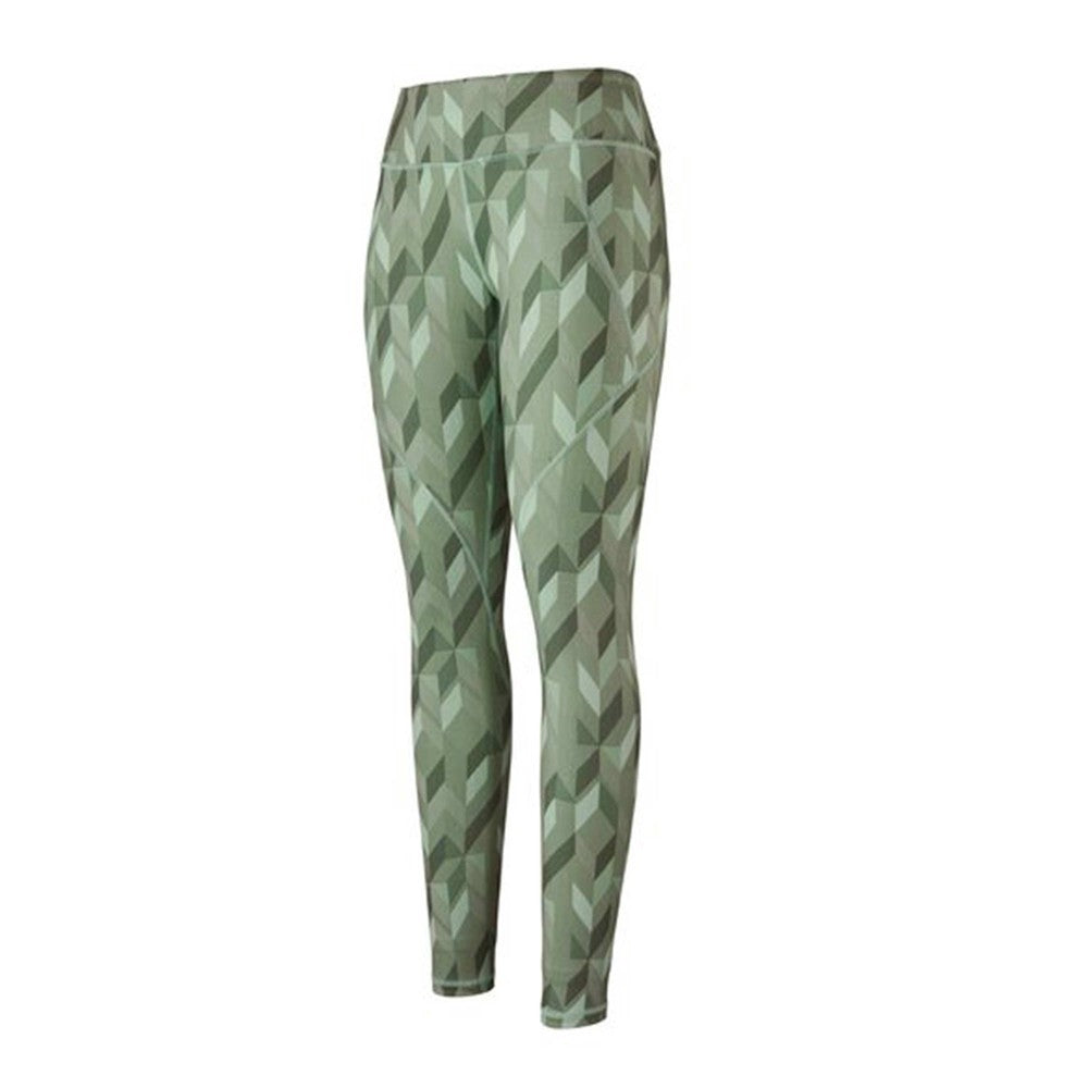 Centred Tights Womens - Fast Quilt:Gypsum Green