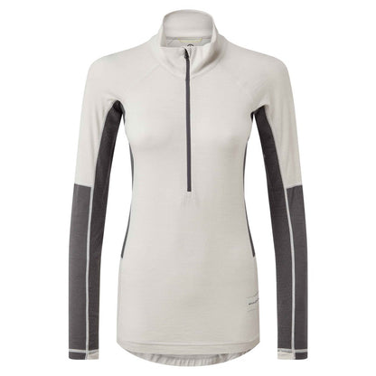 Flatiron 185 1/4 Zip Womens - Moonbeam/Ash