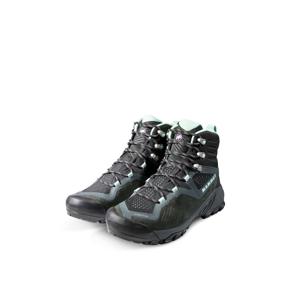 Sapuen High GTX Womens - Dark Steel-Neo Mint