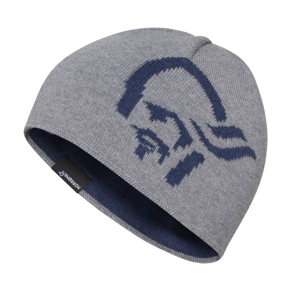 Cotton Logo Beanie - Grey Melange