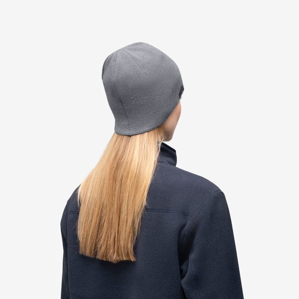 Cotton Logo Beanie - Grey Melange