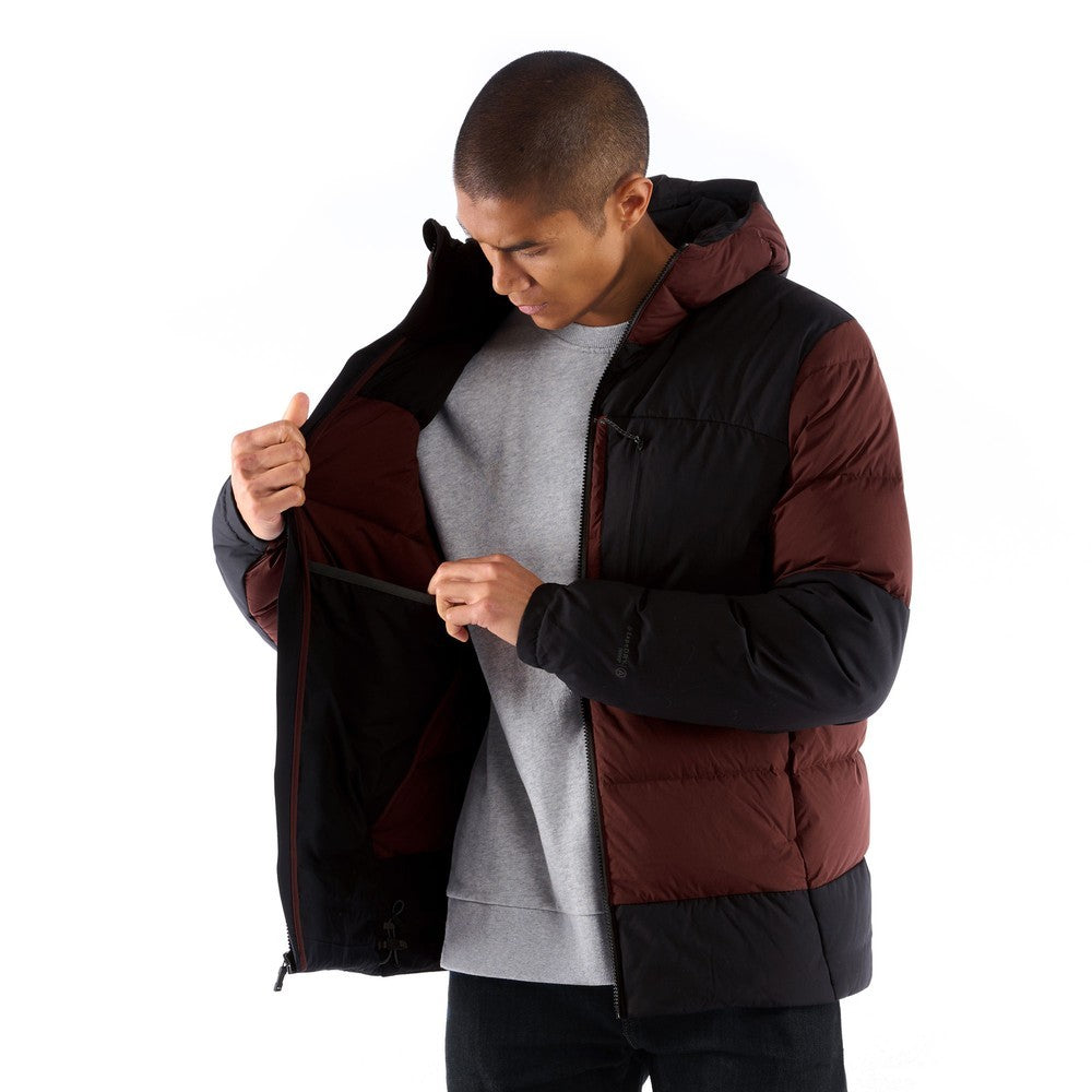 High-AF Down Stretch Parka Mens - Amaranth/Black