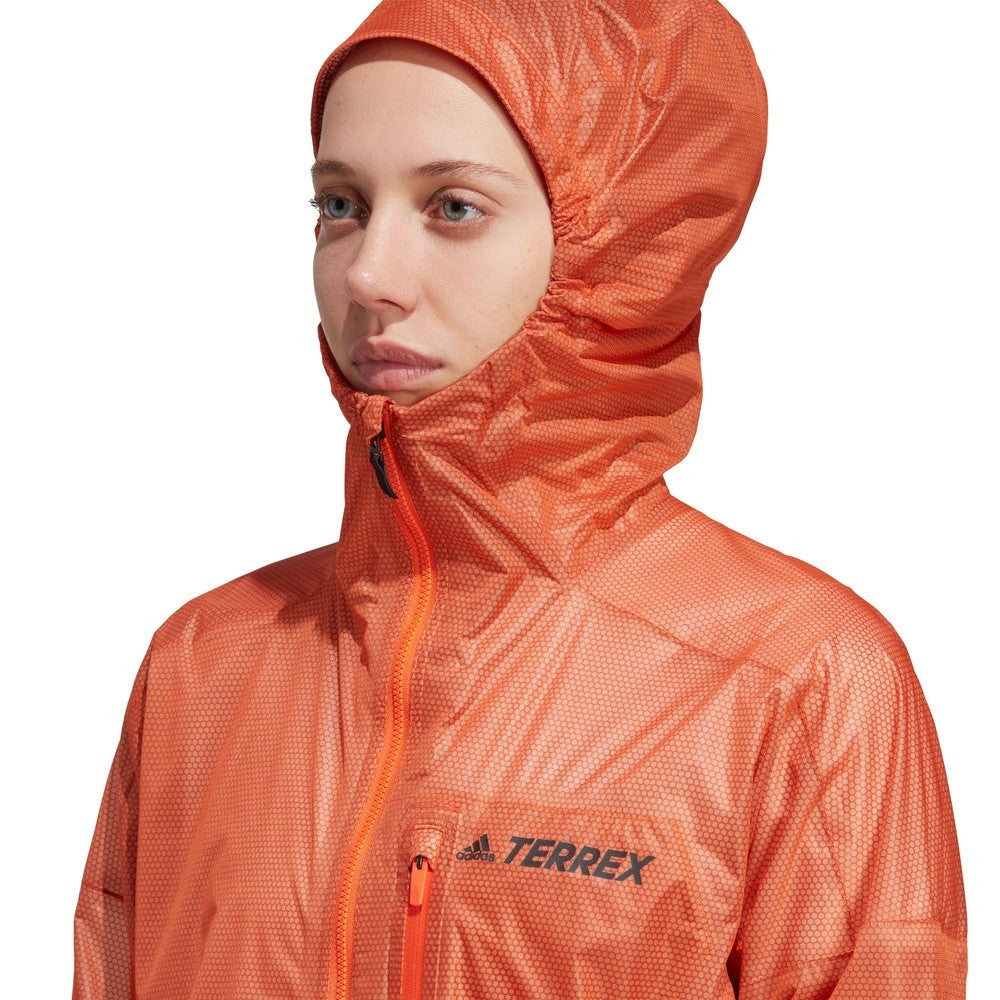 Agravic Rain Jacket Womens - Semi Impact Orange