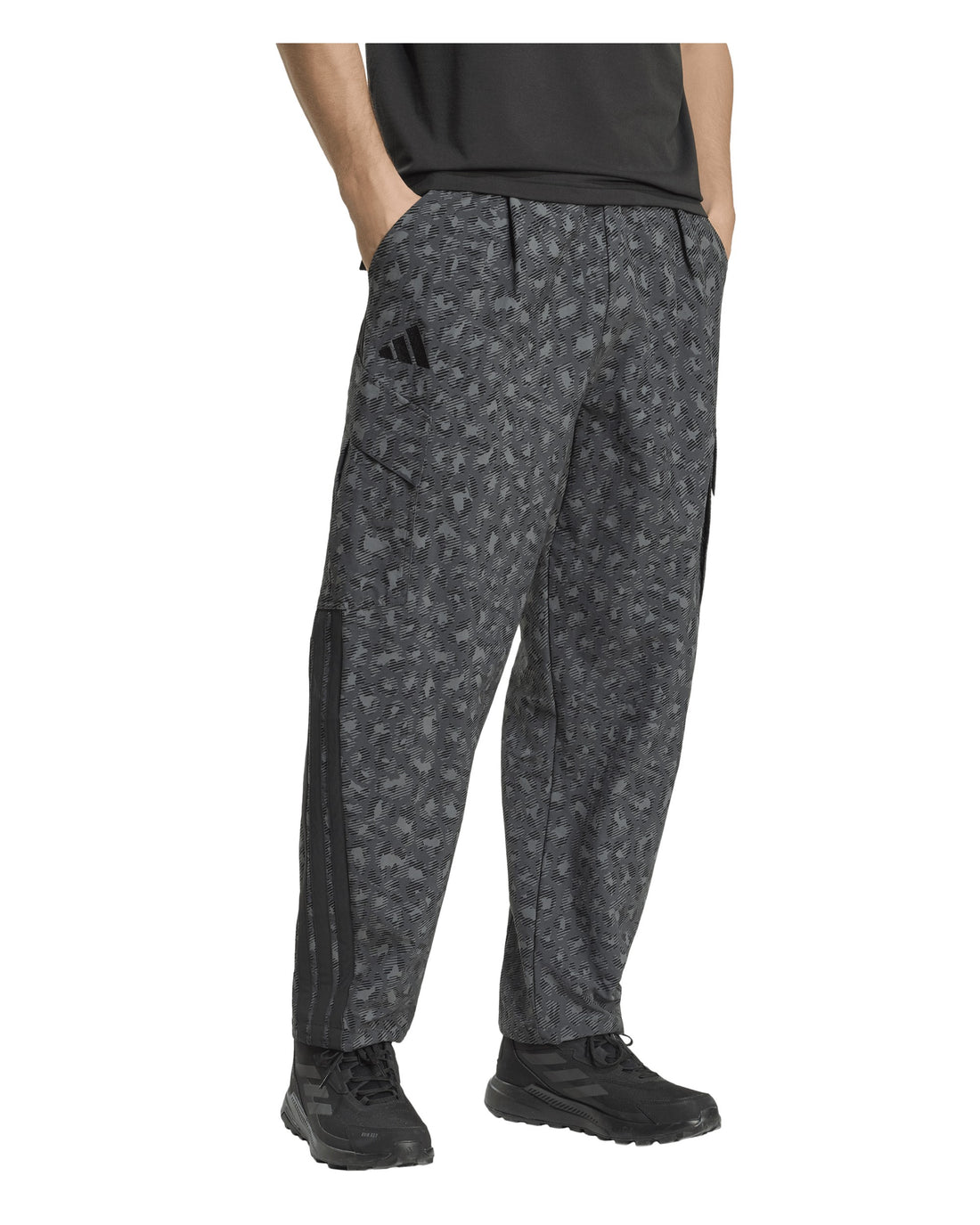 Cargo Pants All Over Print Mens - Grey Six/Carbon/Black