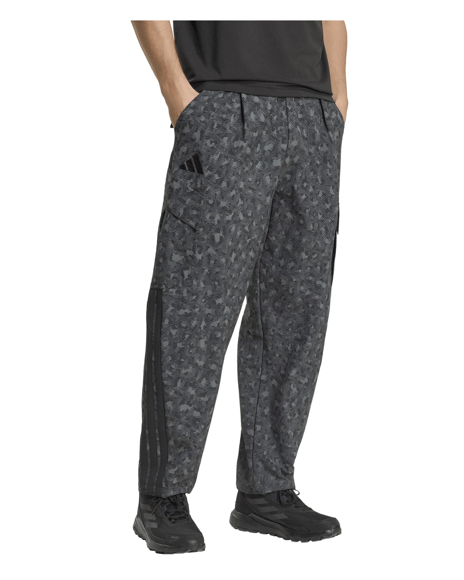 Cargo Pants All Over Print Mens - Grey Six/Carbon/Black