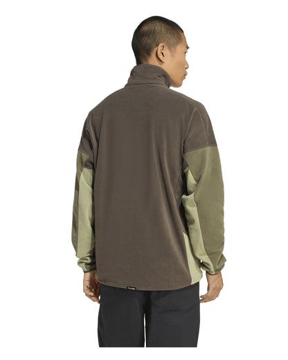 Multi Climawarm Fleece Anorak Mens - Shadow Olive/Olive Strata