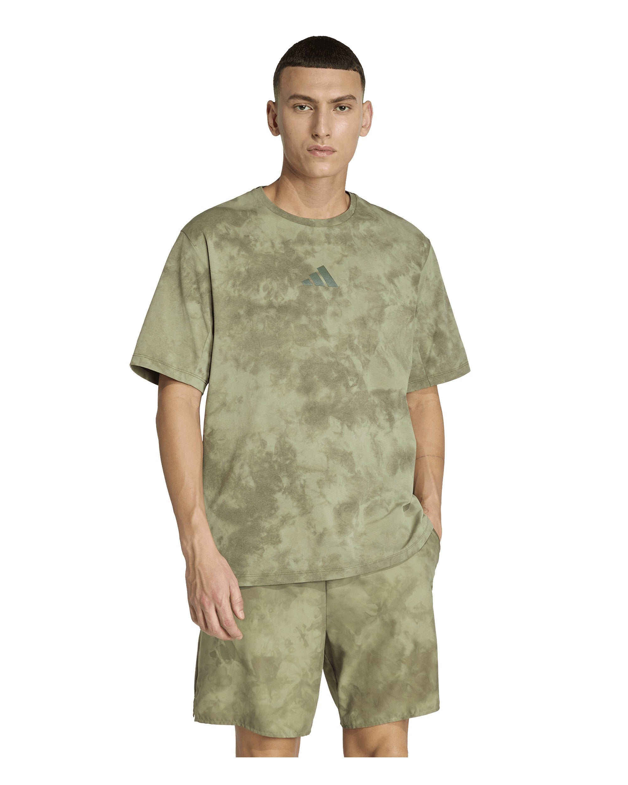 Multi Tee Spray Dye Mens - Tent Green/Olive Strata