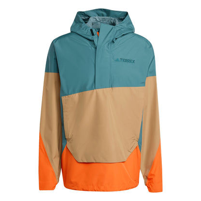 Xploric 2.5L Anorak Mens - Preloved Teal/Cardboard/Semi Impact Orange