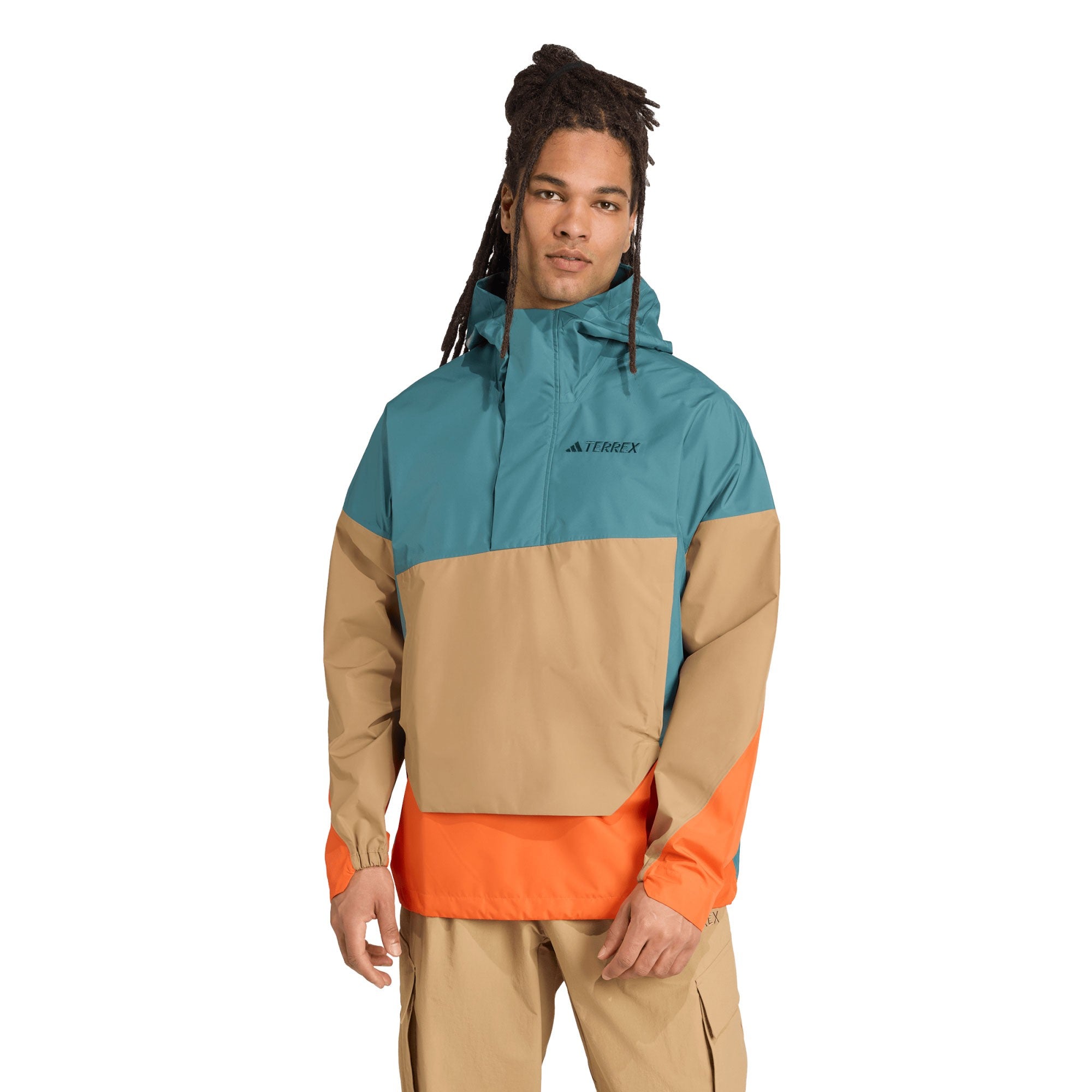 Xploric 2.5L Anorak Mens - Preloved Teal/Cardboard/Semi Impact Orange