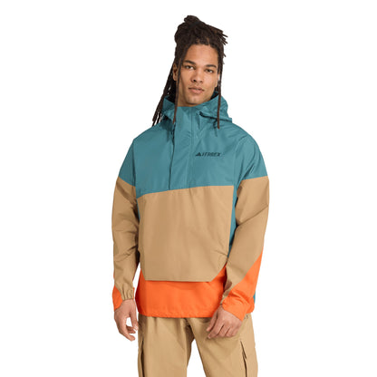 Xploric 2.5L Anorak Mens - Preloved Teal/Cardboard/Semi Impact Orange