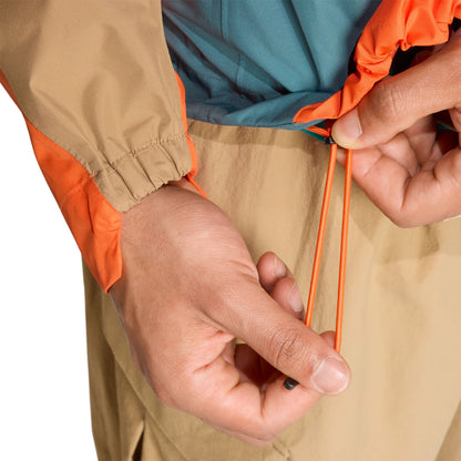 Xploric 2.5L Anorak Mens - Preloved Teal/Cardboard/Semi Impact Orange