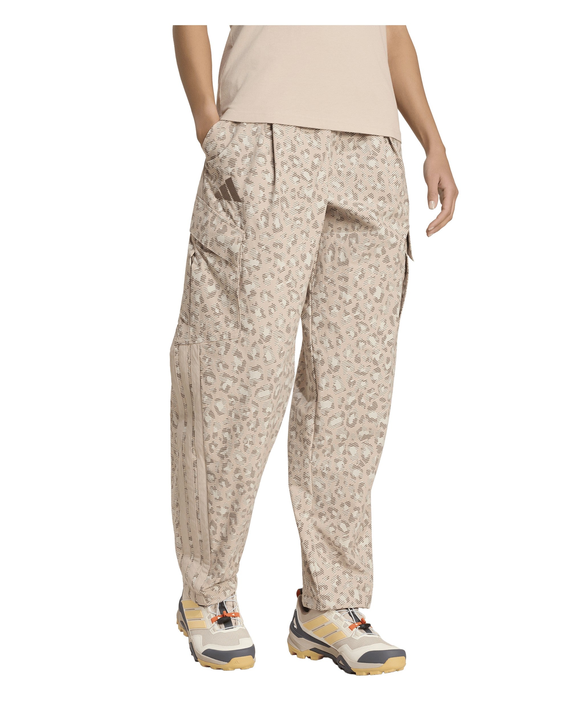 Cargo Pants All Over Print Womens - Wonder Alumina/Wonder Taupe/Trace Brown