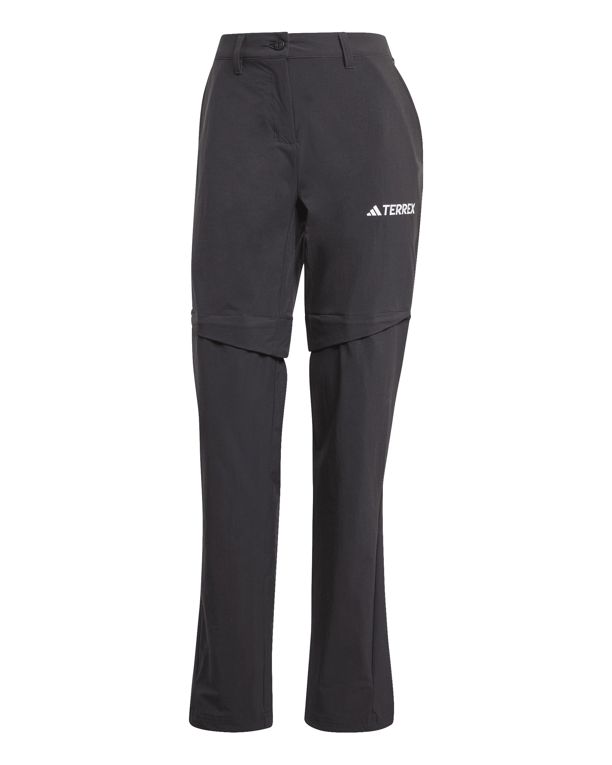 Multi Zip Off Pants Womens - Black