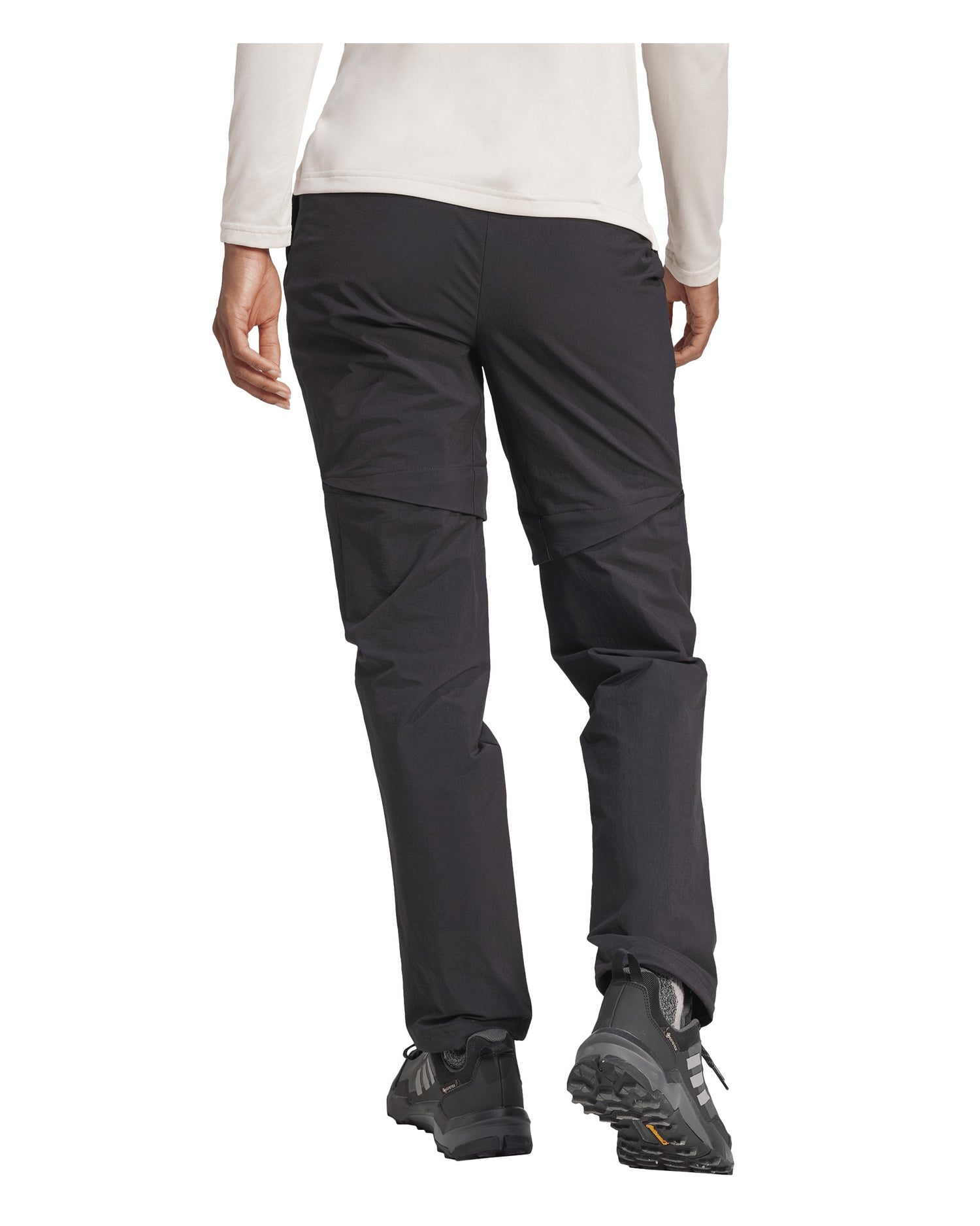 Multi Zip Off Pants Womens - Black