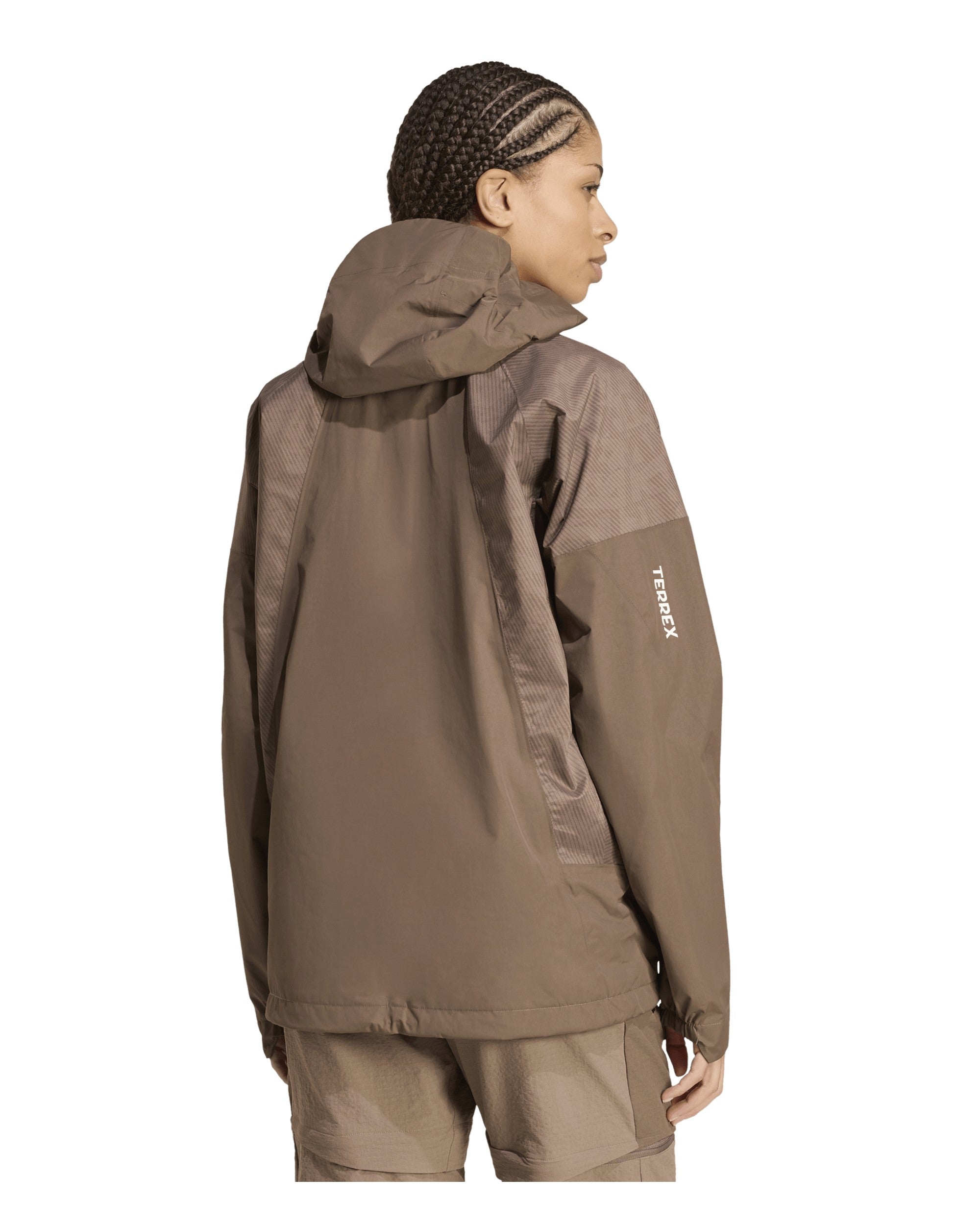 Experior Hybrid Primeknit Climaproof Jacket Womens - Trace Brown
