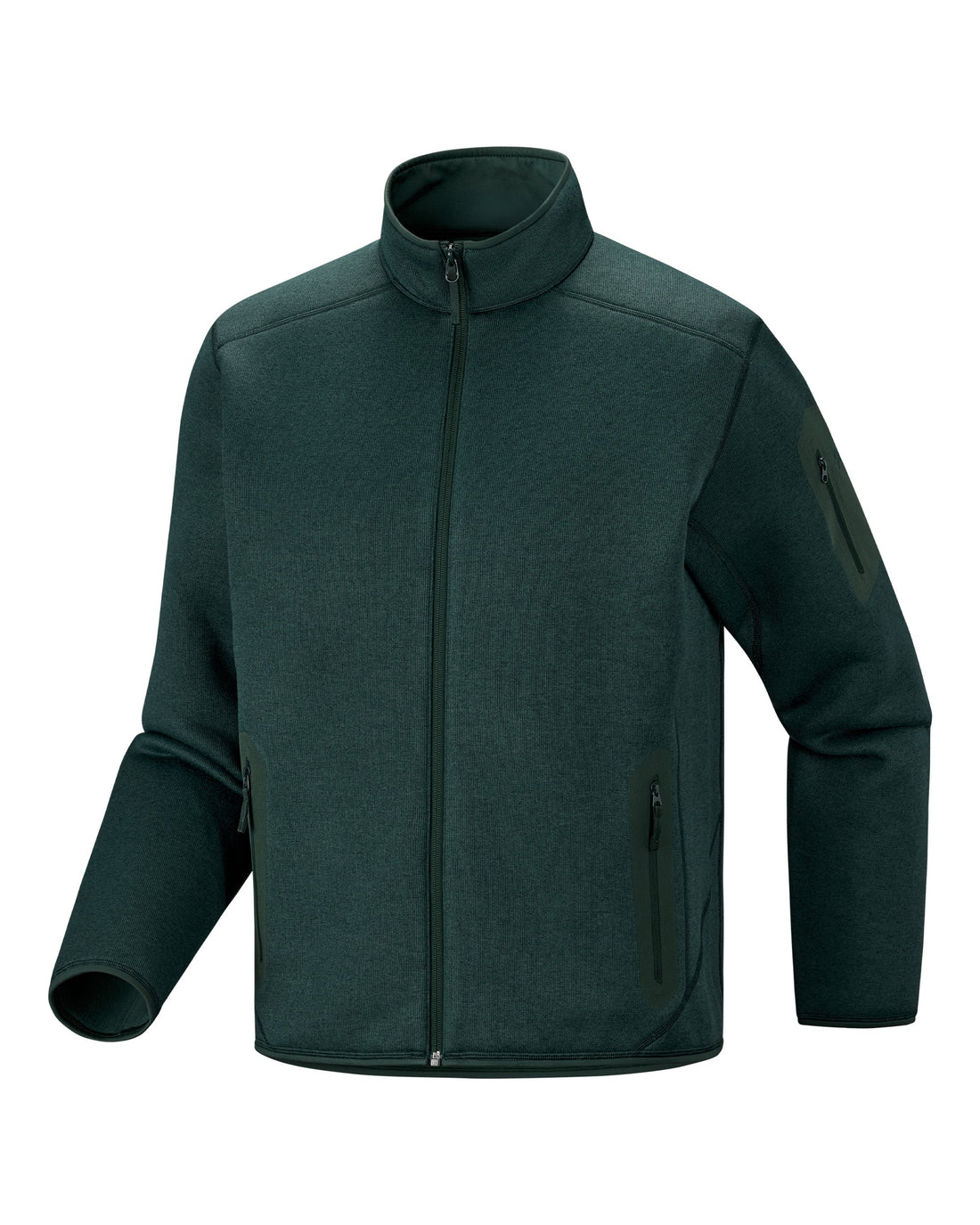 Covert Cardigan Mens - Dark Jade Heather