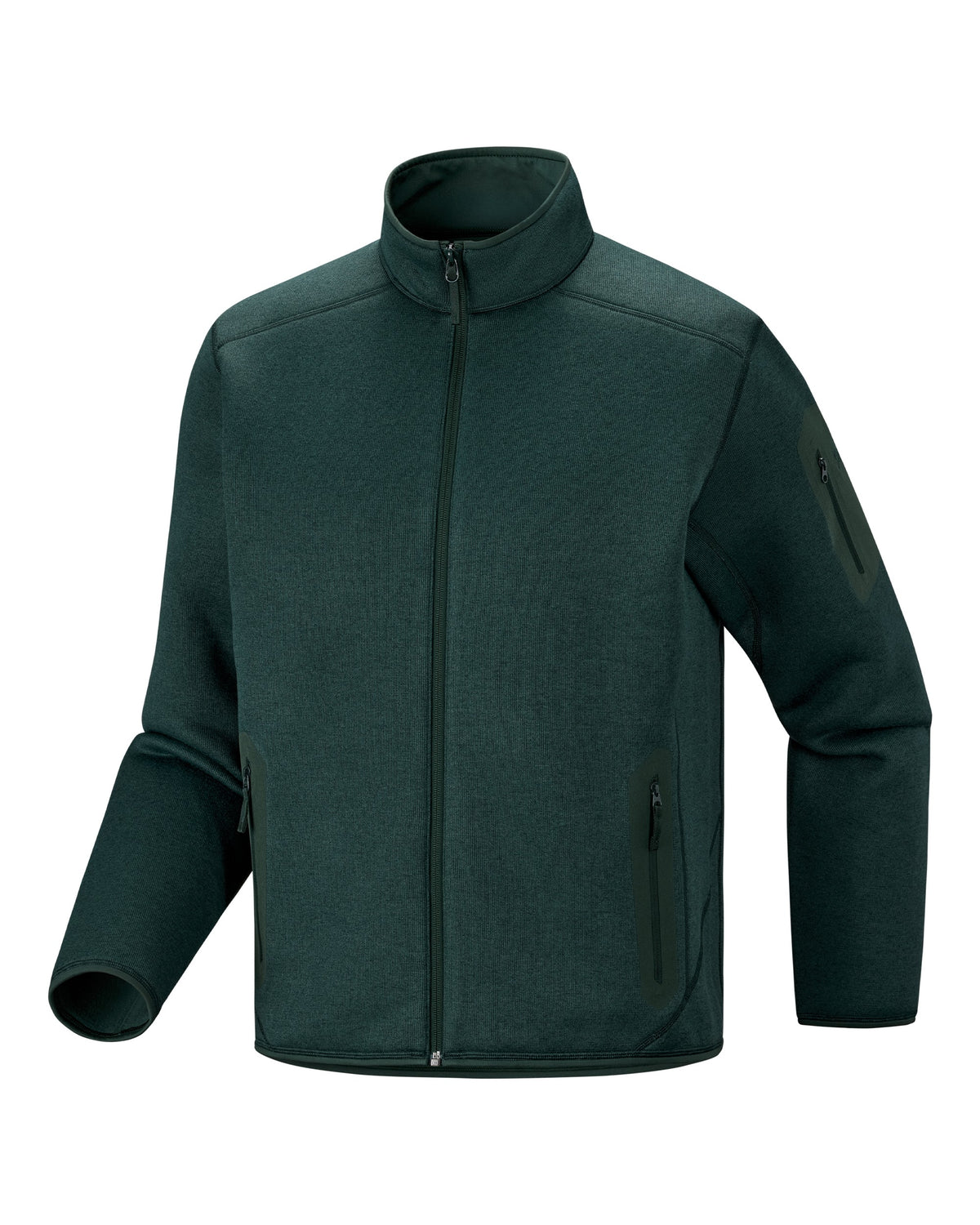 Covert Cardigan Mens - Dark Jade Heather