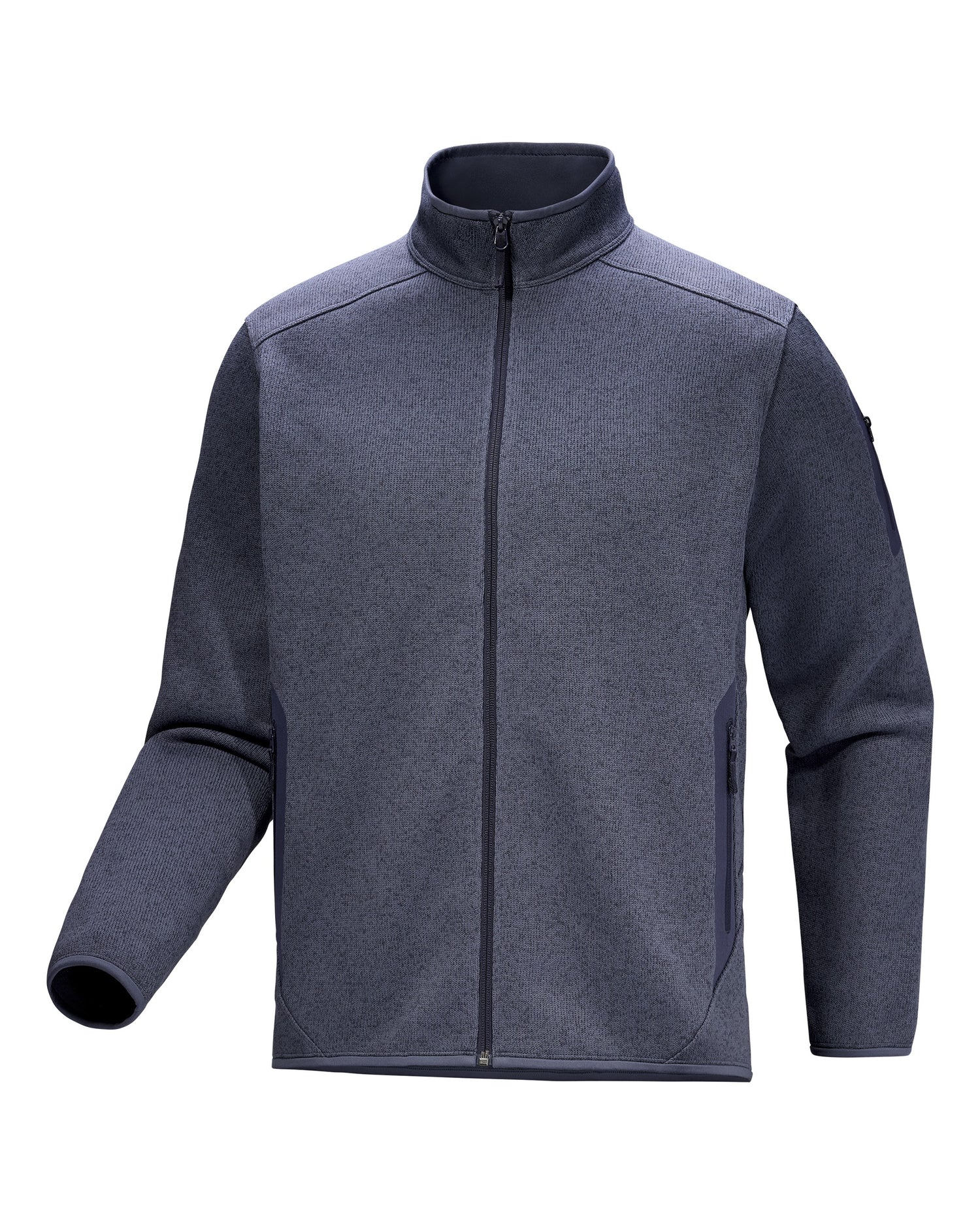 Covert Cardigan Mens - Dark Stratus Heather/Black Sapphire