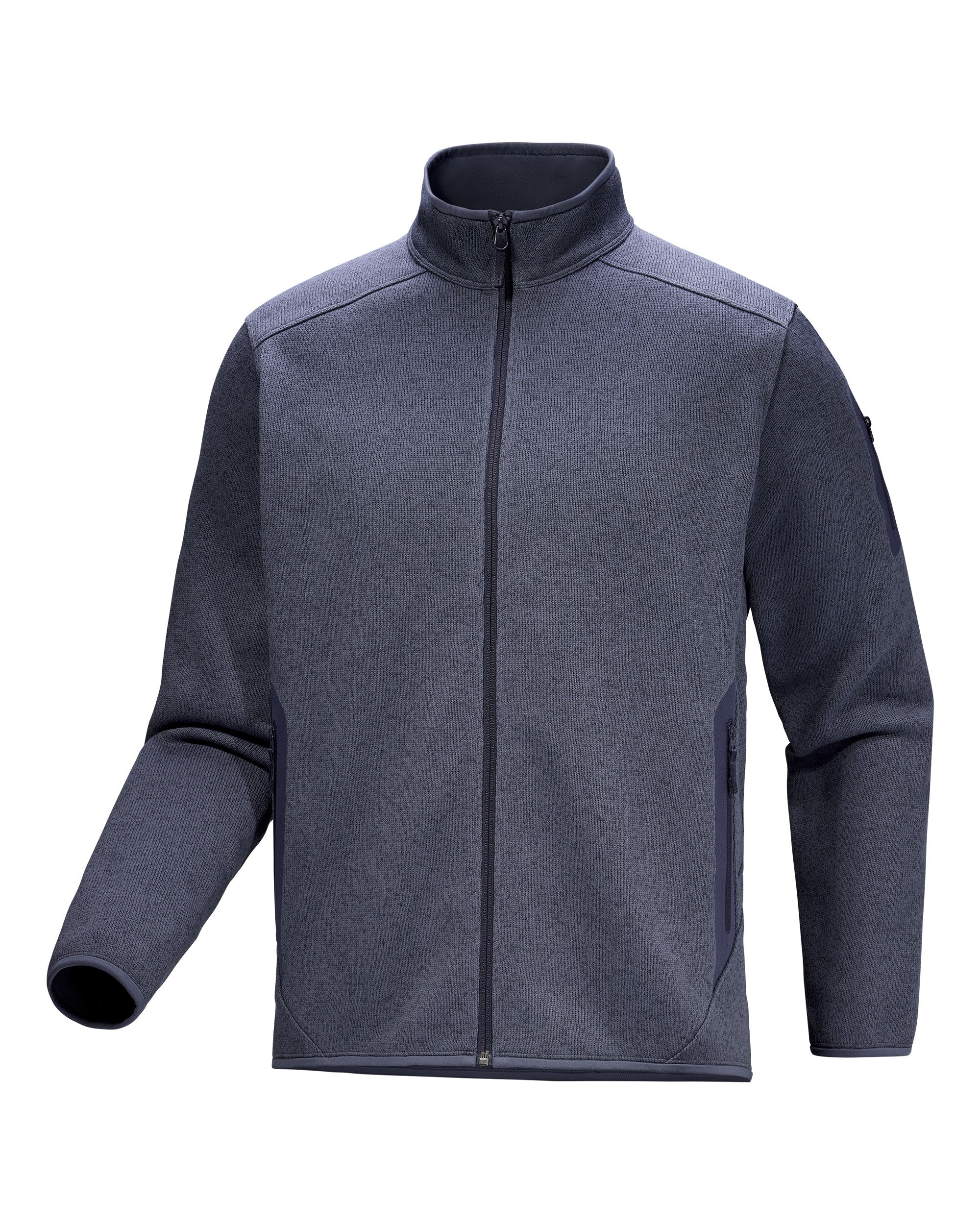 Covert Cardigan Mens - Dark Stratus Heather/Black Sapphire