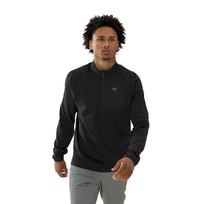 Delta 1/2 Zip Mens - Black