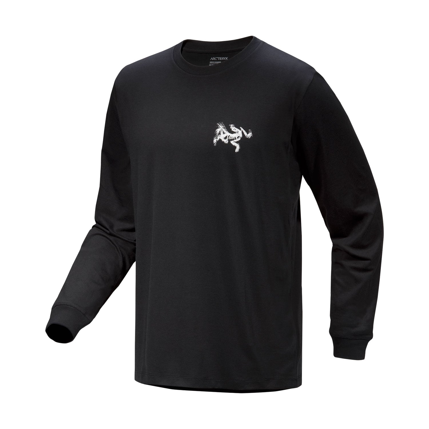 Kragg SL Cotton Bird Tile LS Mens - Black/Arctic Silk