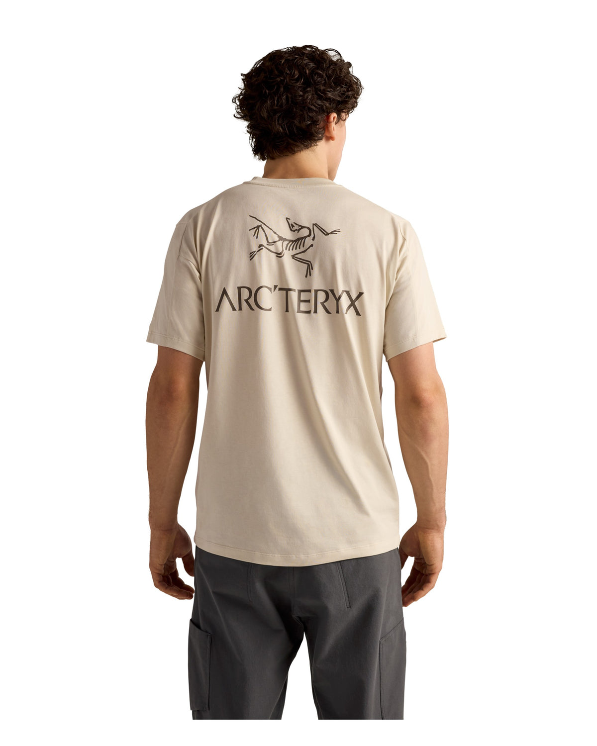 Kragg SL Cotton Bird Word Shirt SS Mens - Sea Salt/Mongoose