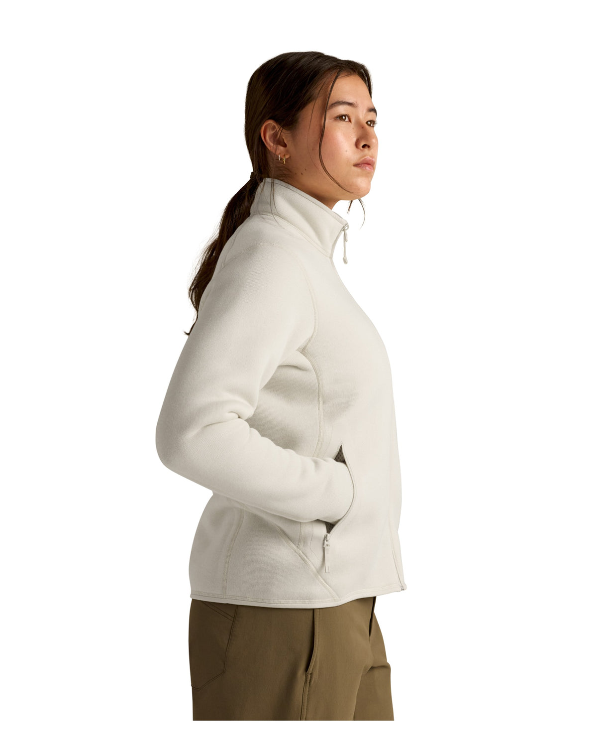 Covert Cardigan Womens - Arctic Silk Heather/Salt
