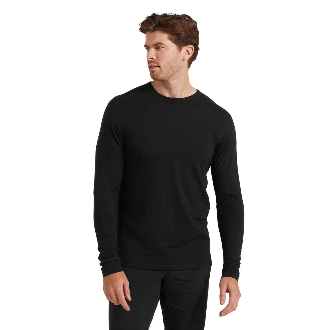 Redstone Long Sleeve Crew Mens - Black
