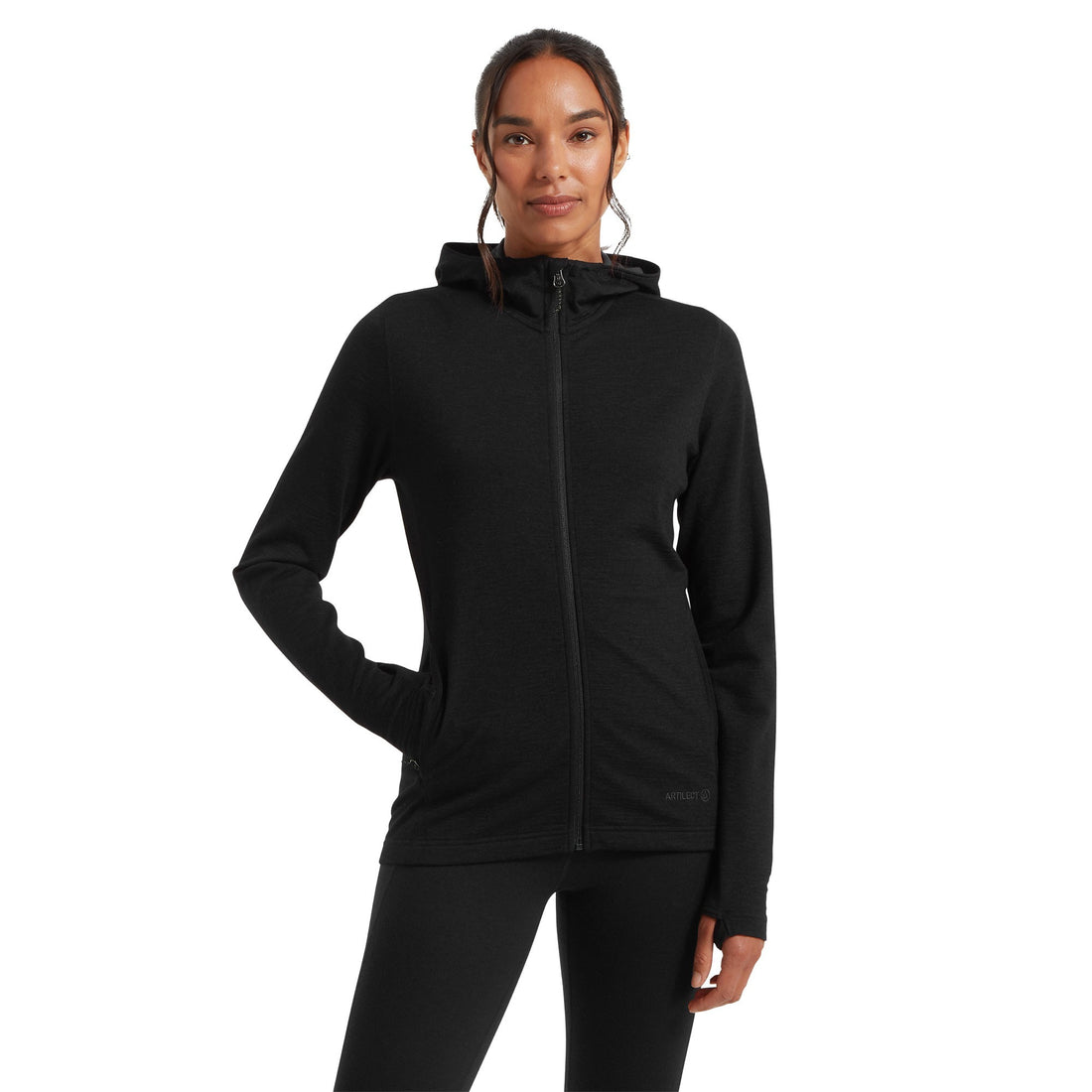 Bear Canyon Hoodie Womens - Black