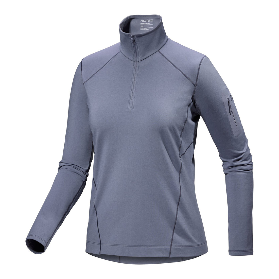 Rho Zip Neck Womens - Stratus