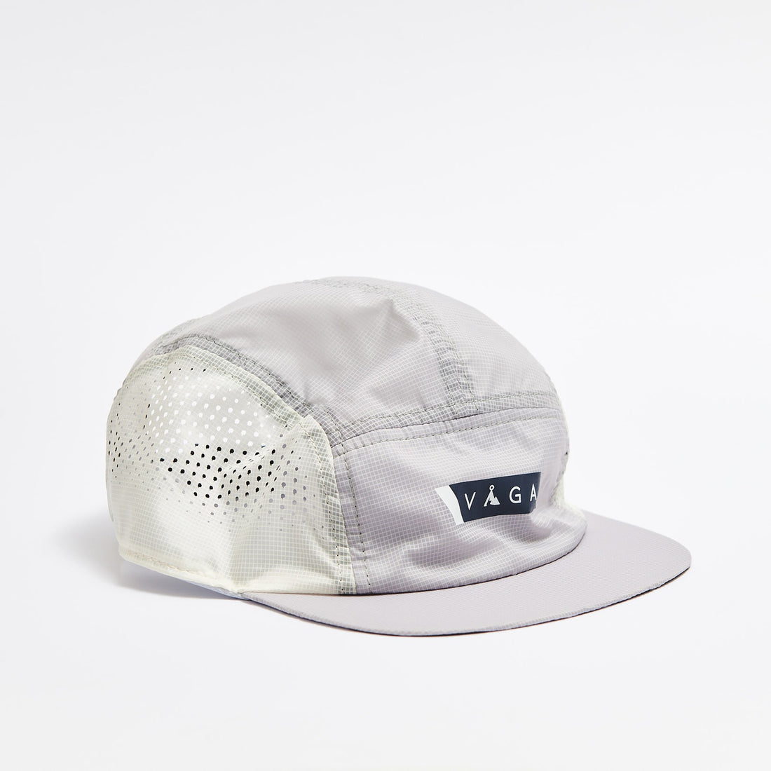 Wind Resistant Feather Racing Cap - Mist Grey / Light Grey / Black