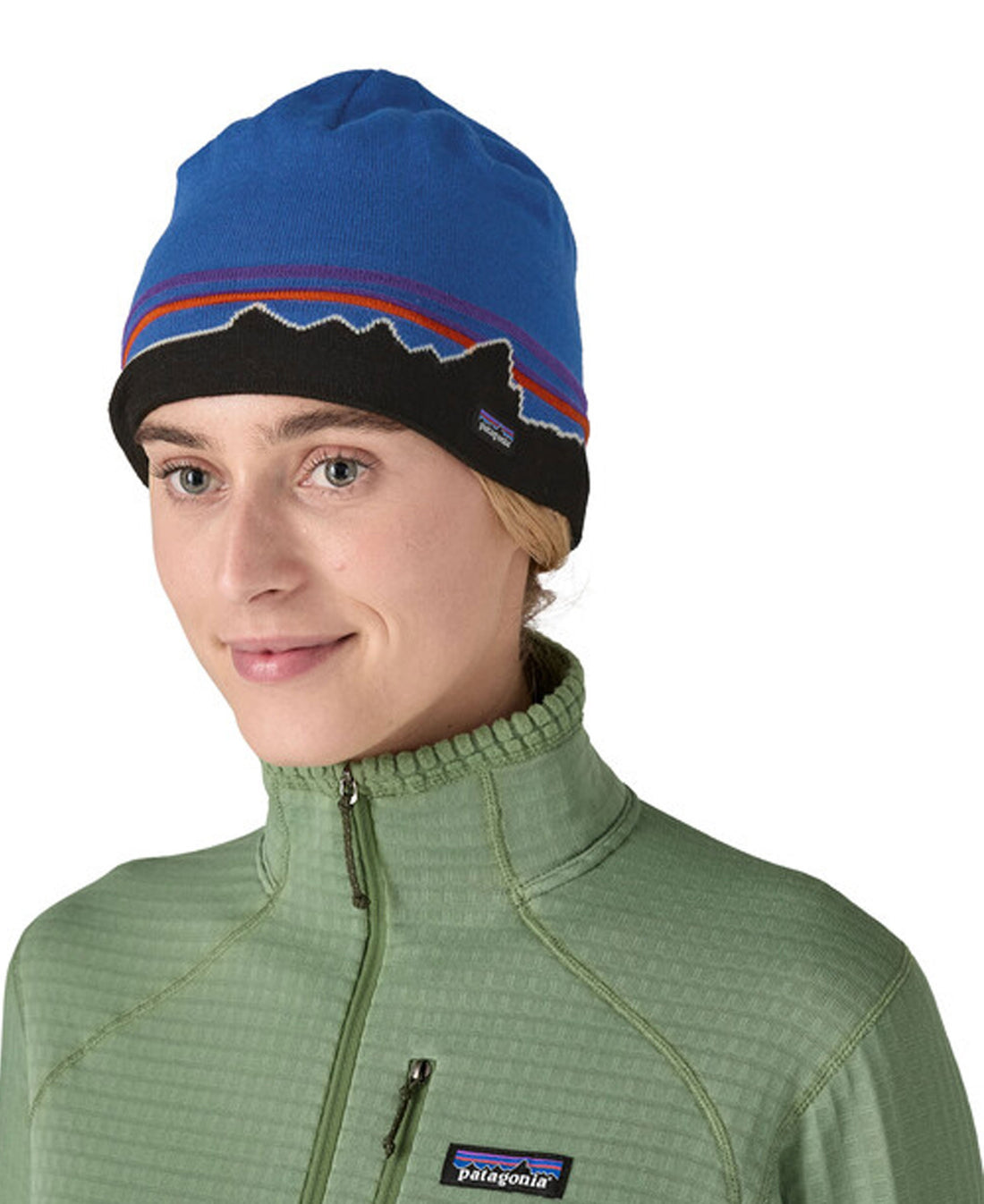 PATAGONIA - Beanie Hat - Classic Fitz Roy: Andes Blue