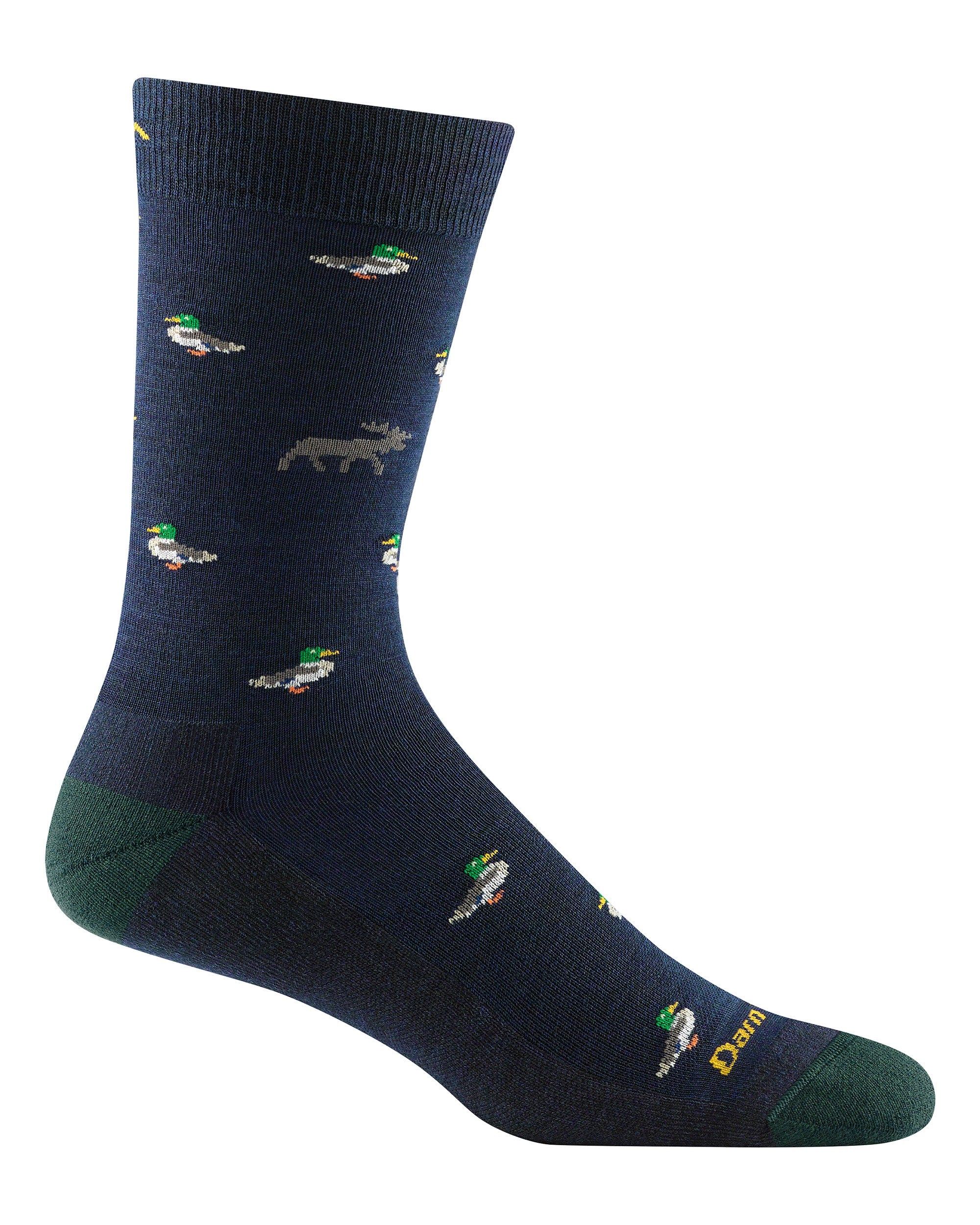 Duck Duck Moose Crew Lightweight Socks Mens - Eclipse