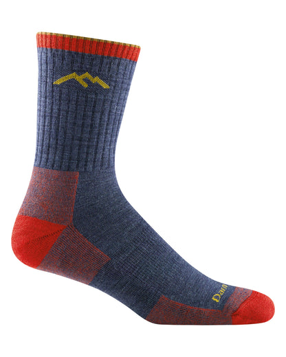Hiker Micro Crew Midweight Socks Mens - Denim