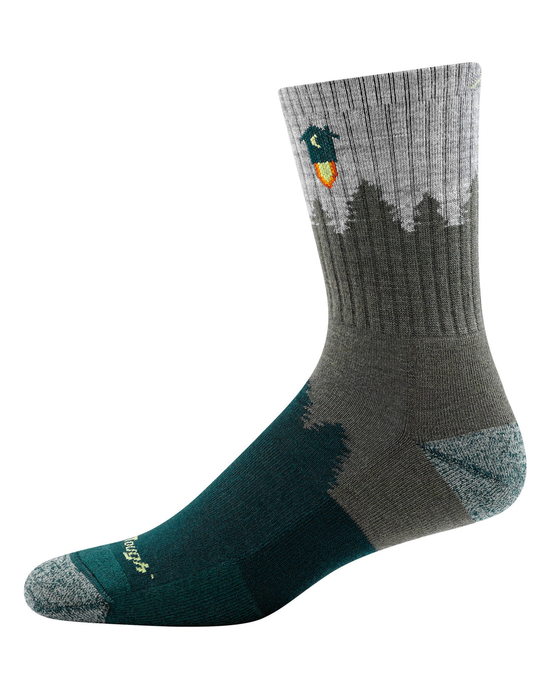 Number 2 Micro Crew Midweight Socks Mens - Green