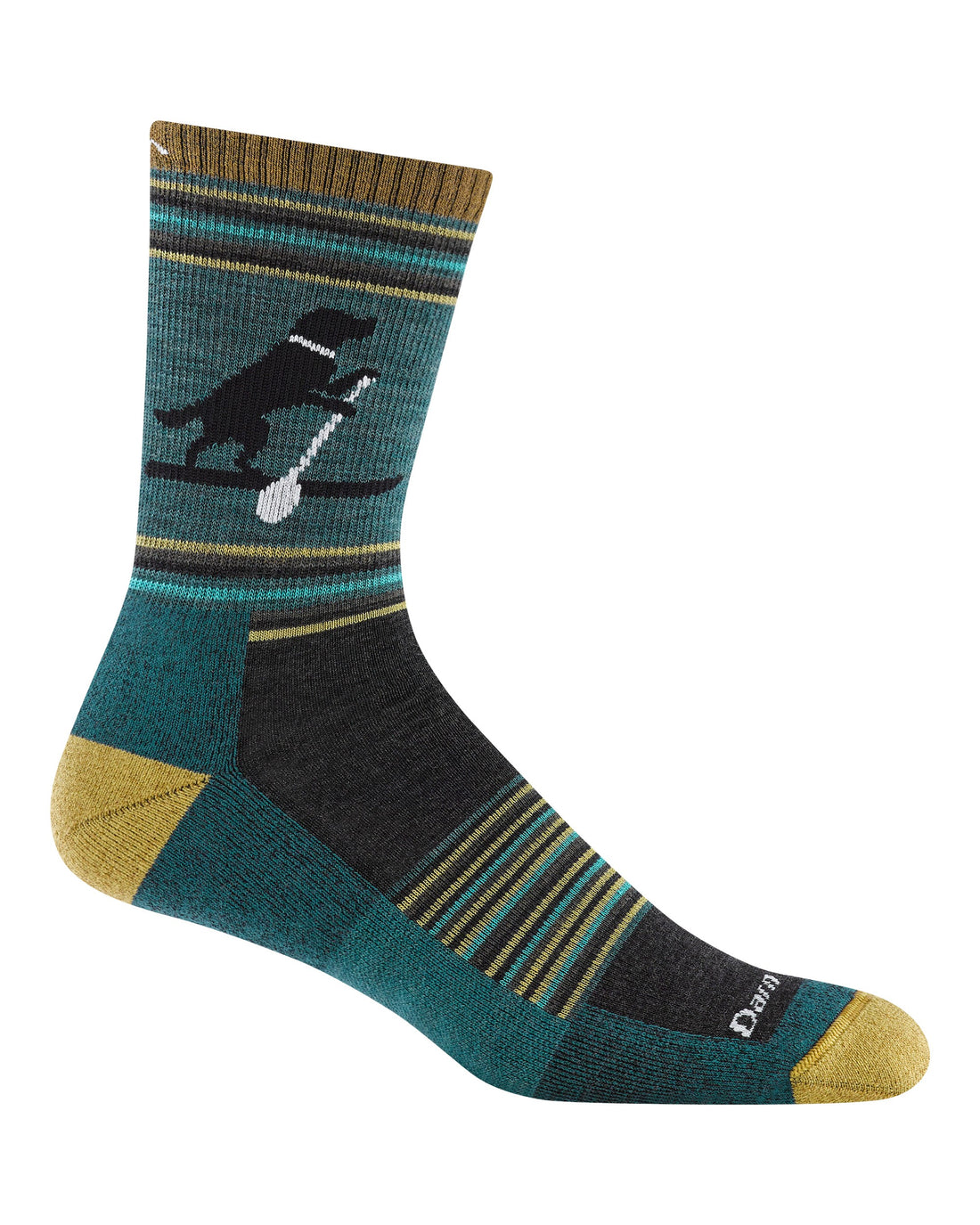 Willoughby Micro Crew Lightweight Socks Mens - Dog Pond