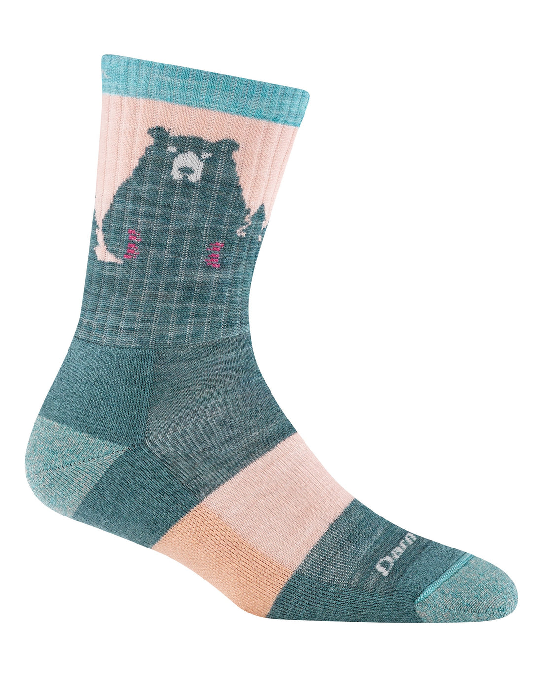 Bear Town Micro Crew Lightweight Socks Womens - Quartz