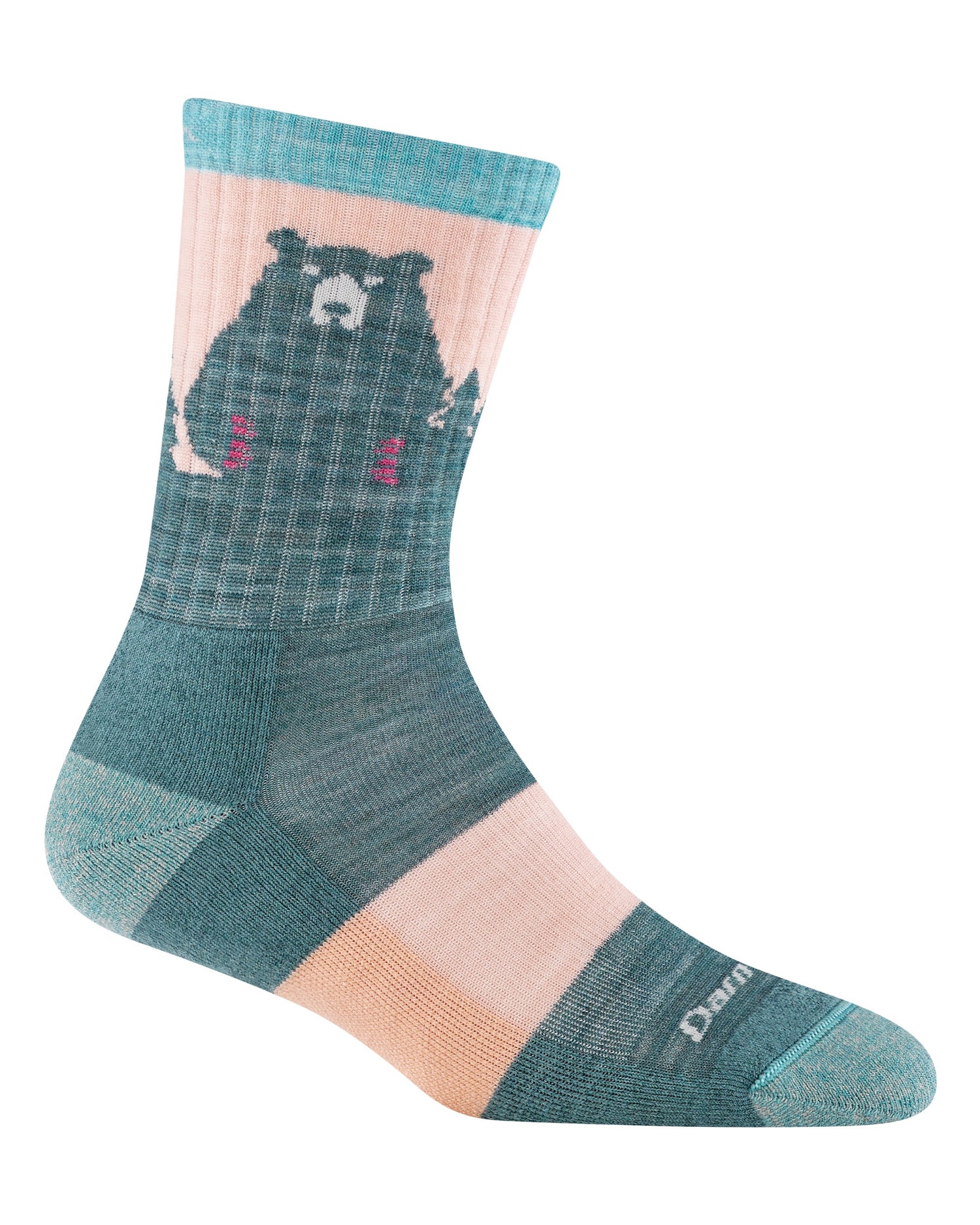 Bear Town Micro Crew Lightweight Socks Womens - Quartz
