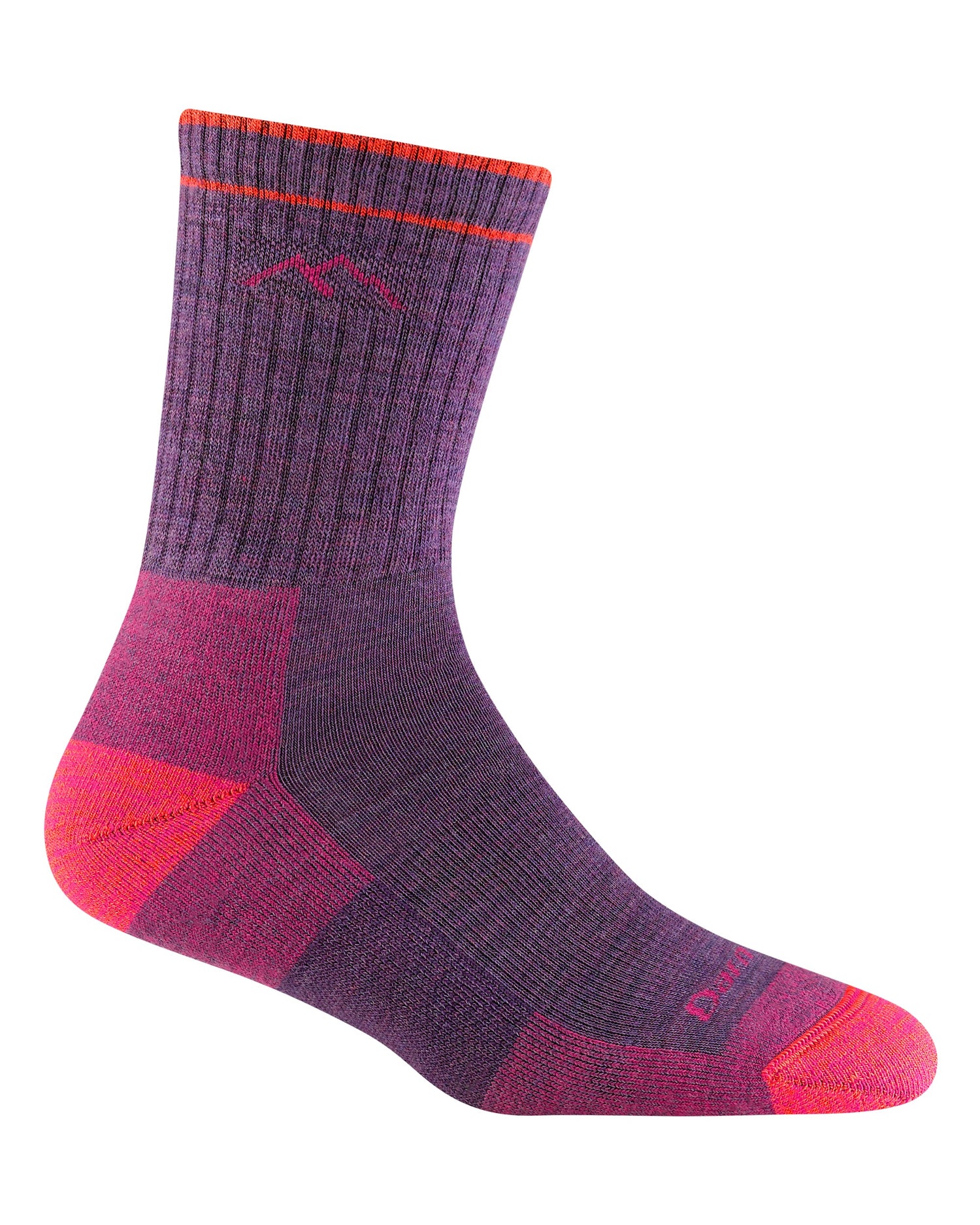 Hiker Micro Crew Midweight Socks Womens - Plum Heather