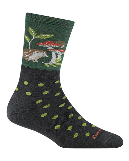 Wild Life Crew Lightweight Socks Womens - Hedgehog Moss