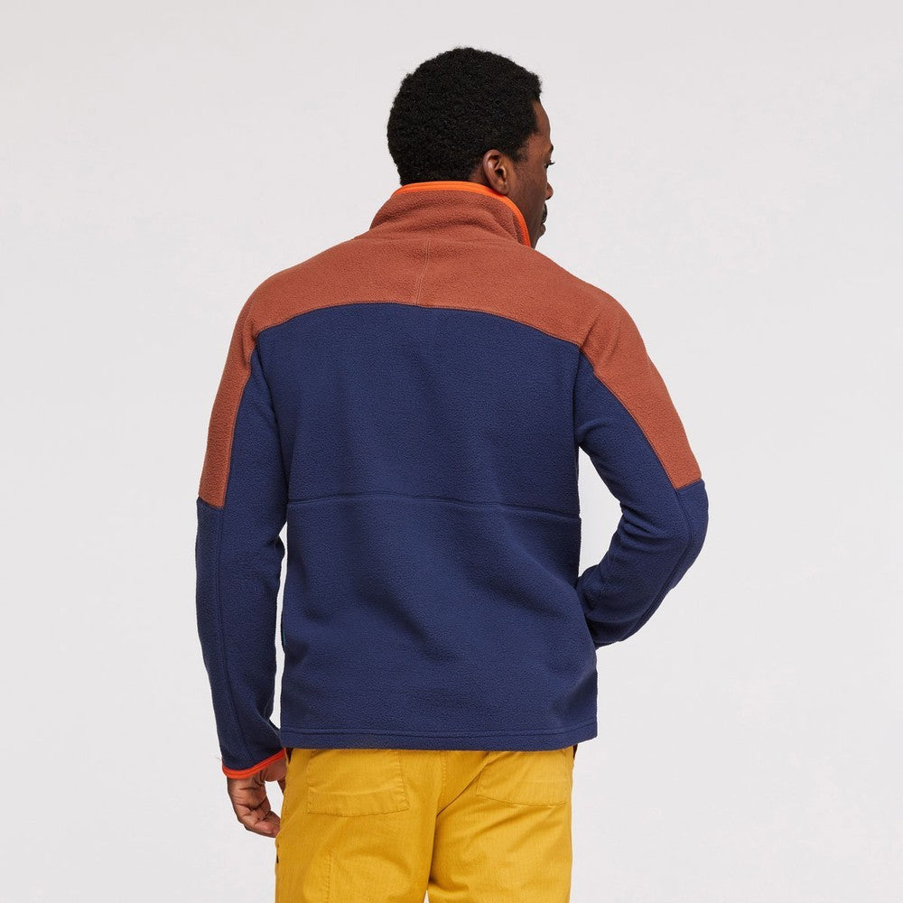 Abrazo Half-Zip Fleece Jacket Mens - Acorn/Maritime