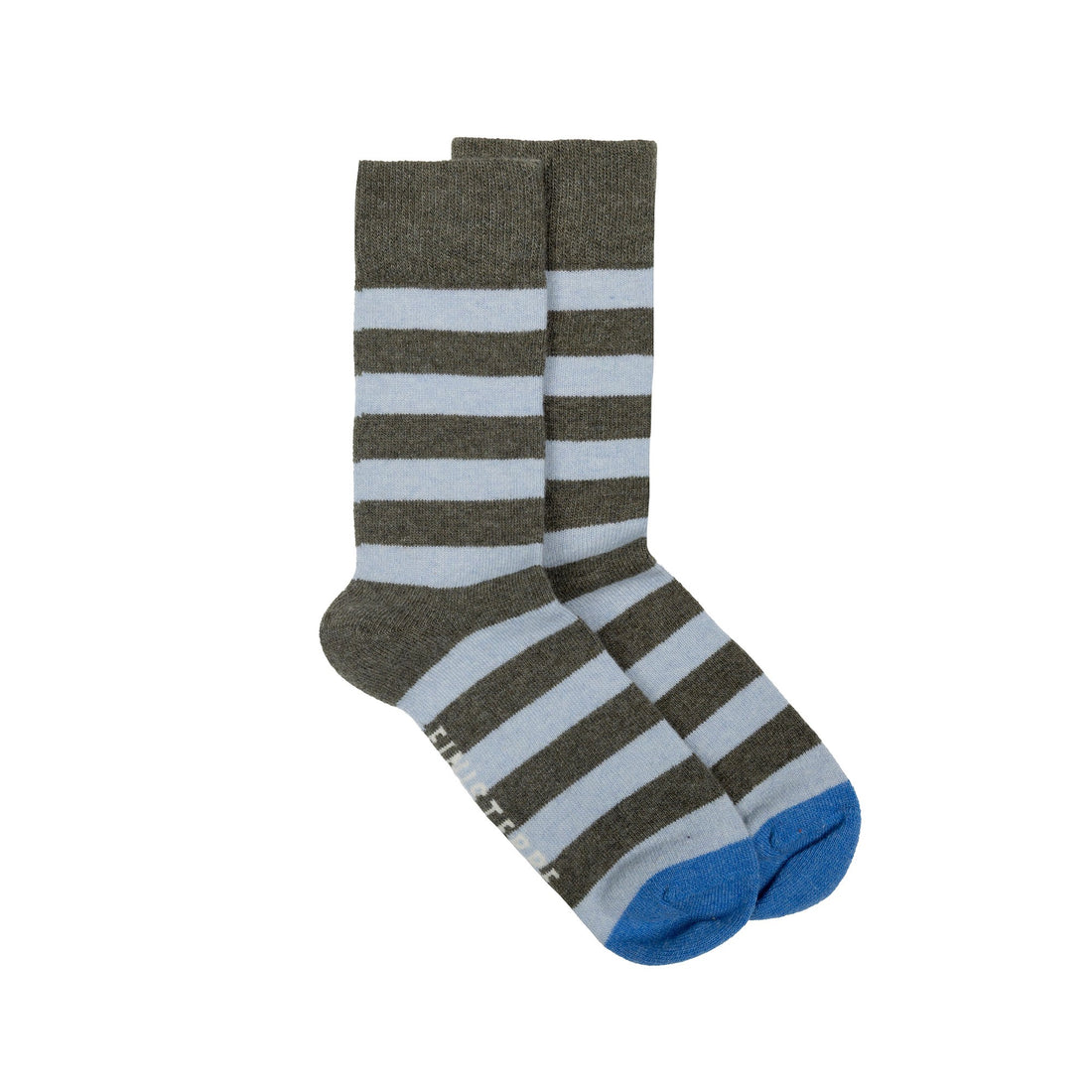 Classic Stripe Sock - Olive/Winter Sky